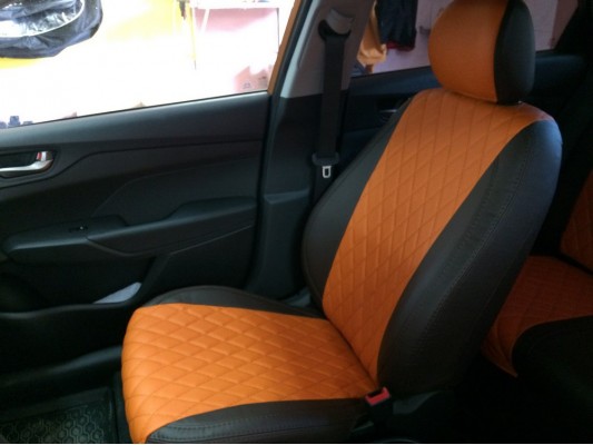 Авточехлы на Hyundai Solaris 2